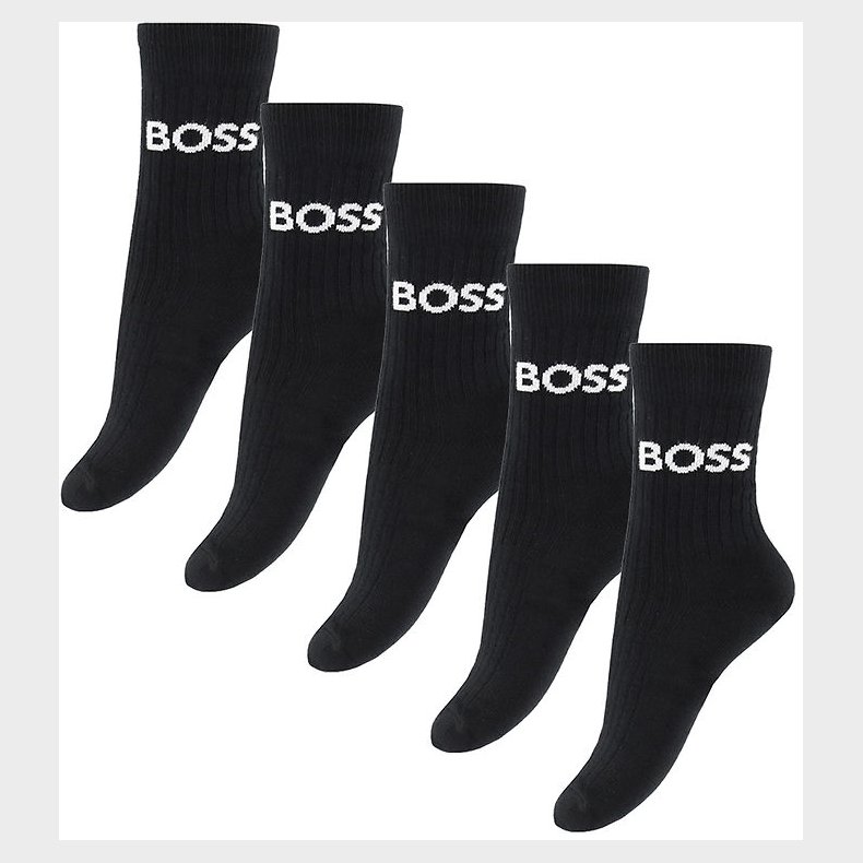 BOSS Strmper - 5-pak - Sort m. Logo