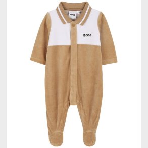 BOSS Gaveske - Natdragt - Velour - Cookie/Hvid