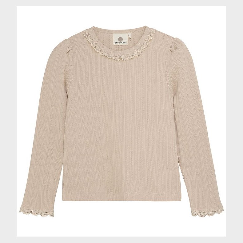 En Fant Bluse - Rib - French Oak m. Hulmnster