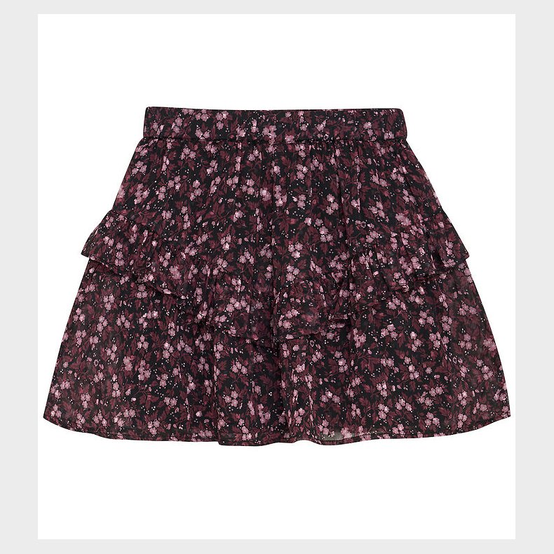 Creamie Nederdel - Flower Dobby - Sort