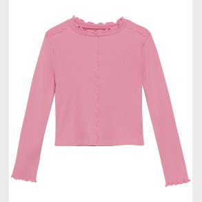 Creamie Bluse - Rib - Wild Rose
