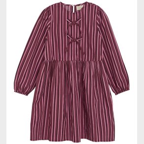 Creamie Kjoler - Dress Woven Stripe - Crushed Berry