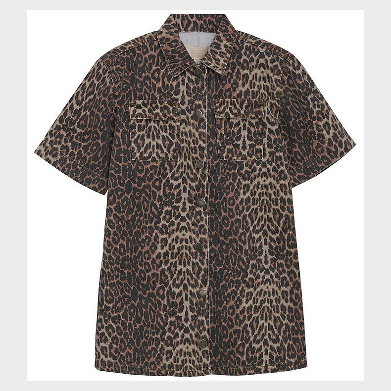 Creamie Kjole - Denim - Dress Leo - Brown Leo