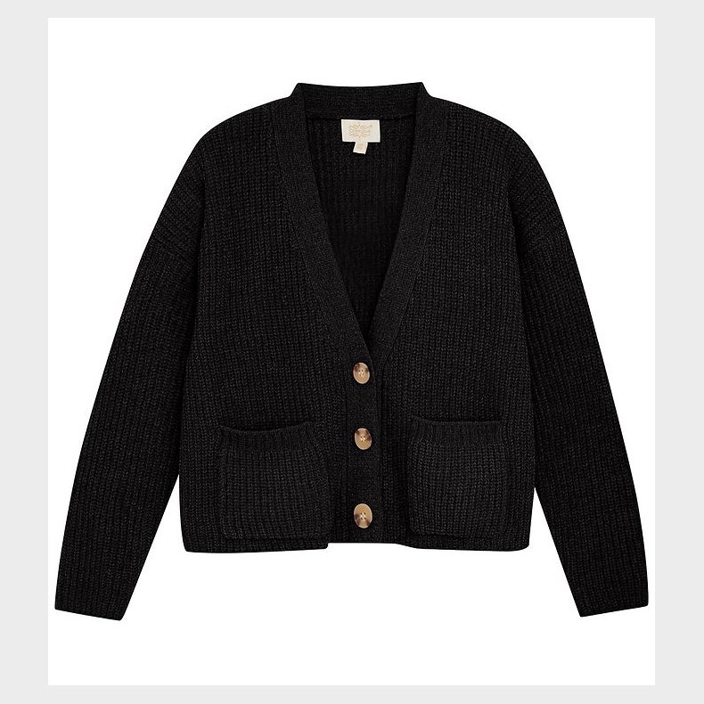 Creamie Cardigan - Strik - Cardigan Knit - Black