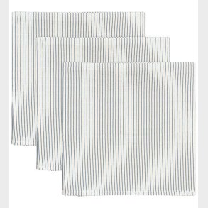 Konges Sljd Stofbleer - 65x65 cm - 3-pak - Stripe Bluie