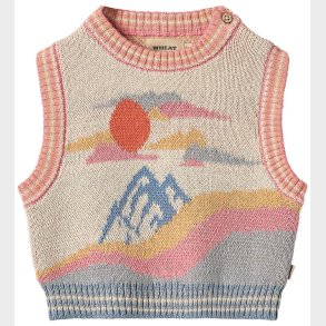 Wheat Vest - Strik - Maria - Beige/Multi