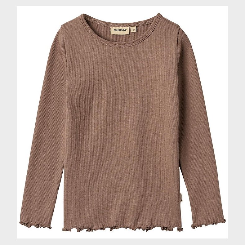 Wheat Bluse - Rib - Ida - Toffee Brown