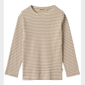 Wheat Bluse - Rib - Stig - Stone Stripe