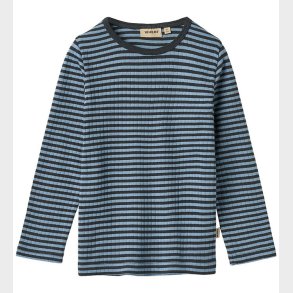 Wheat Bluse - Rib - Stig - Bright Blue Stripe