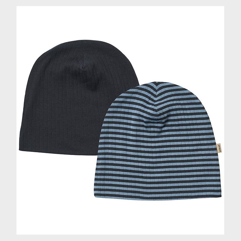 Wheat Hue - Rib 2-pak - Aidan - Bright Blue Stripe