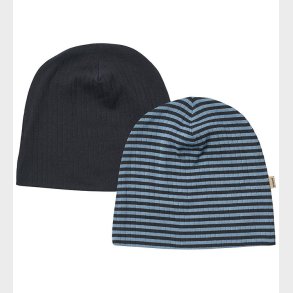 Wheat Huer - Rib 2-pak - Aidan - Bright Blue Stripe