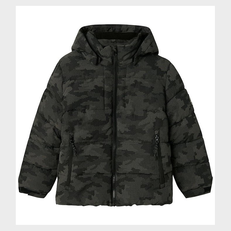 Name It Dynejakke - NkmMeter - Sort