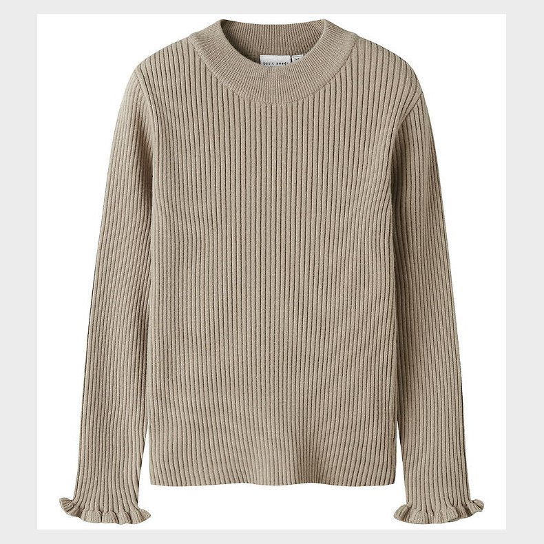 Name It Bluse - Rib - NkfVianna - Slim - Island Fossil
