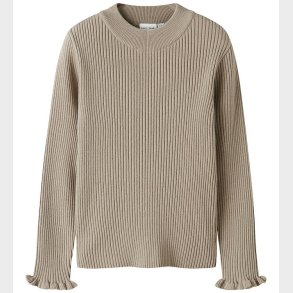 Name It Bluse - Rib - NkfVianna - Slim - Island Fossil