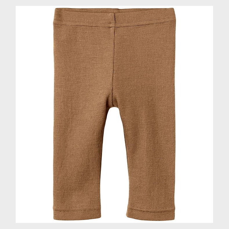 Lil' Atelier Leggings - Rib - NbnNoel - Tigers Eye