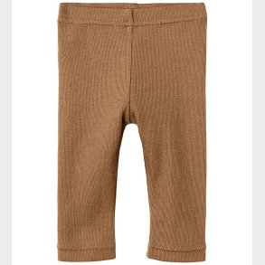 Lil' Atelier Leggings - Rib - NbnNoel - Tigers Eye
