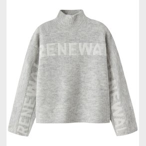 Name It Bluse - Strik - NkfNuva - Light Grey Melange