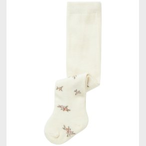 Name It Strmpebukser - Uld - NbfWak - Snow White/Small flowers