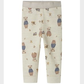 Name It Leggings - Uld - NbnWup - Peyote Melange/Bear