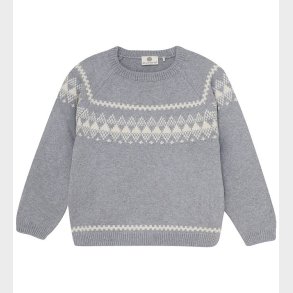 En Fant Bluse - Strik - Wool - Light Grey Melange