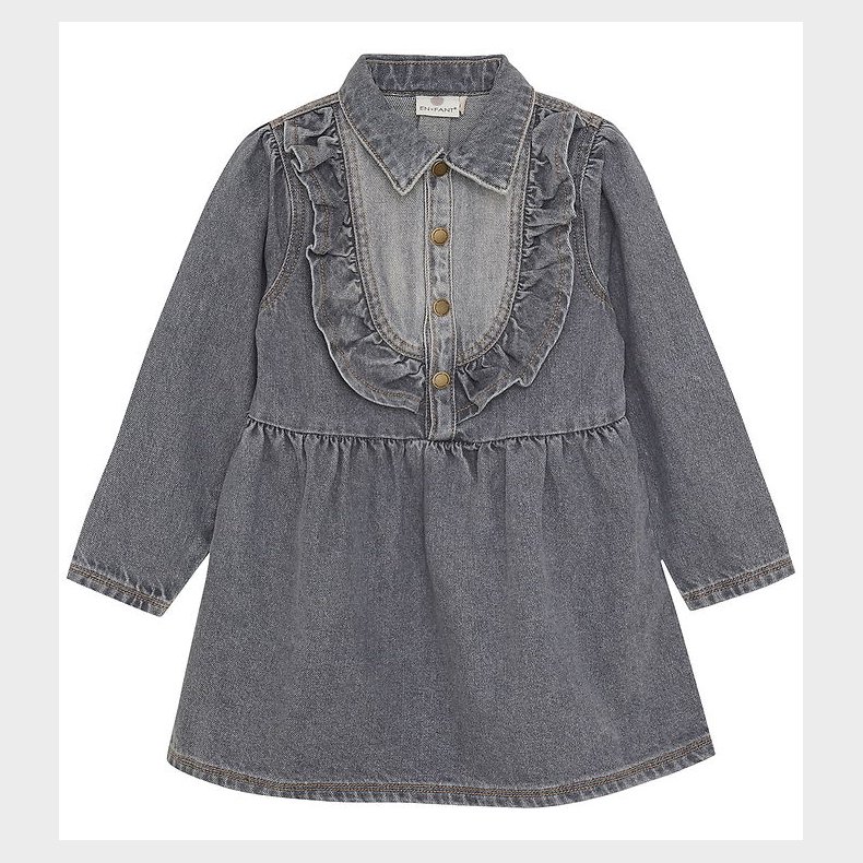 En Fant Kjole - Light Grey Denim