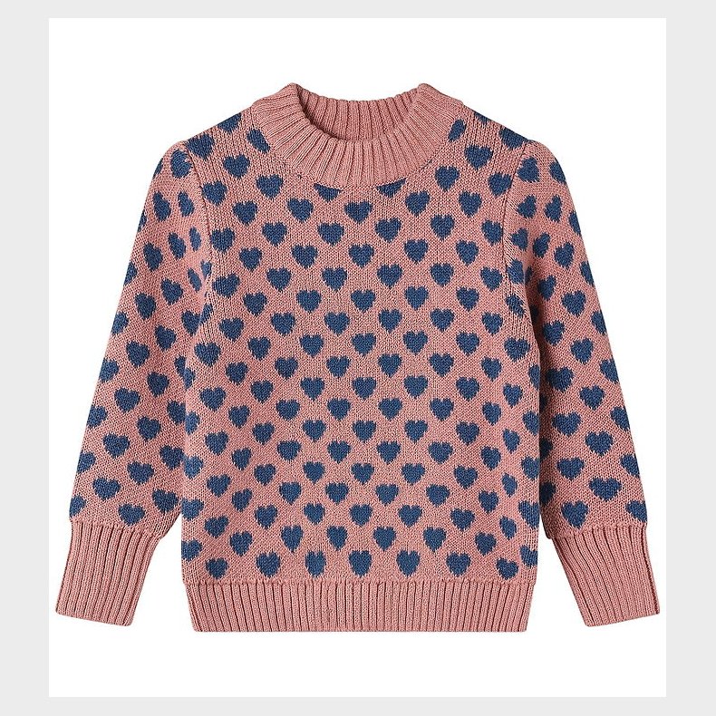 Fliink Bluse - Uld/Bomuld - Strik - Janie Heart - Ash Rose