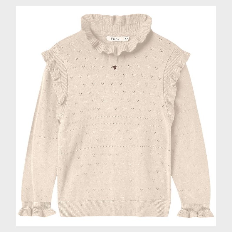Fliink Bluse - Strik - Fame - Sandshell m. Hulmnster