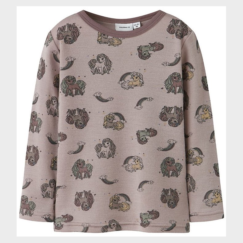 Name It Bluse - Uld - NmfWillit - Shadow Gray/Unicorn