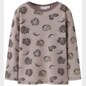 Name It Bluse - Uld - NmfWillit - Shadow Gray/Unicorn