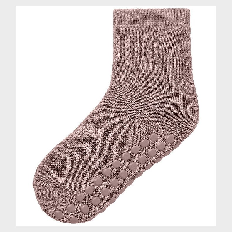 Name It Strmper - Uld/Bomuld - NmfWaski - Skridsikker - Antler