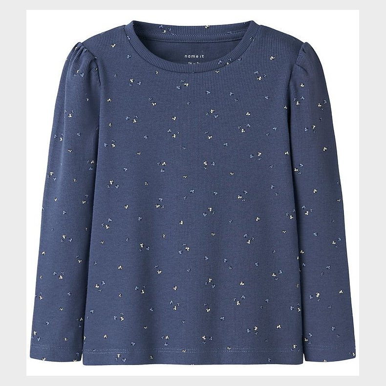 Name It Bluse - NmfNelia - Blue Indigo
