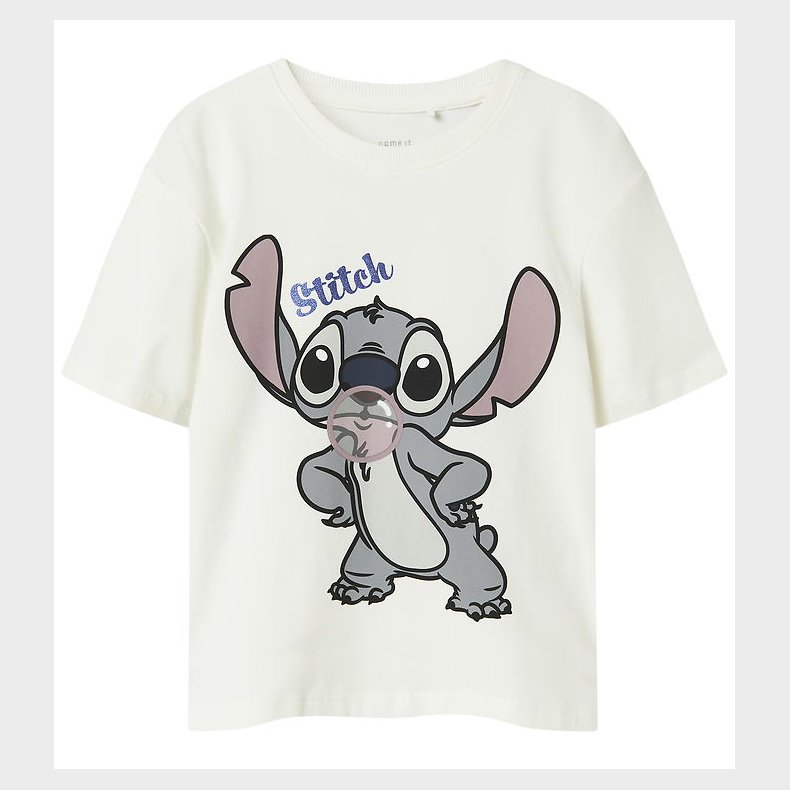 Name It T-Shirt - Noos - NkfAkun - Stitch - Cloud Dancer