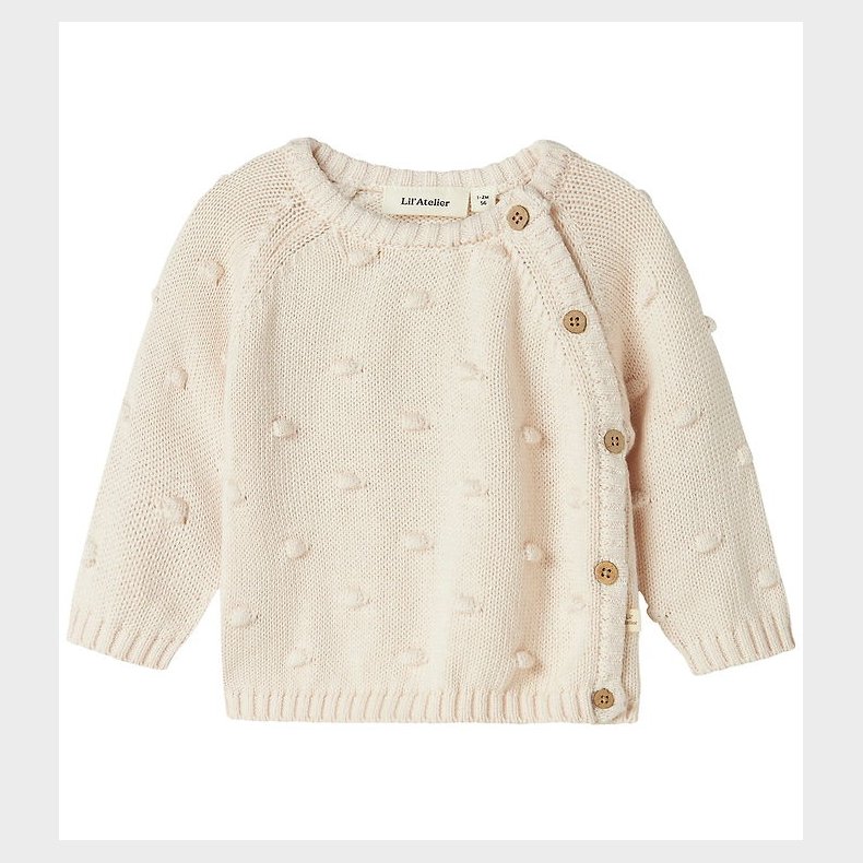 Lil' Atelier Bluse - Strik - NbfGable - Pastel Parchment