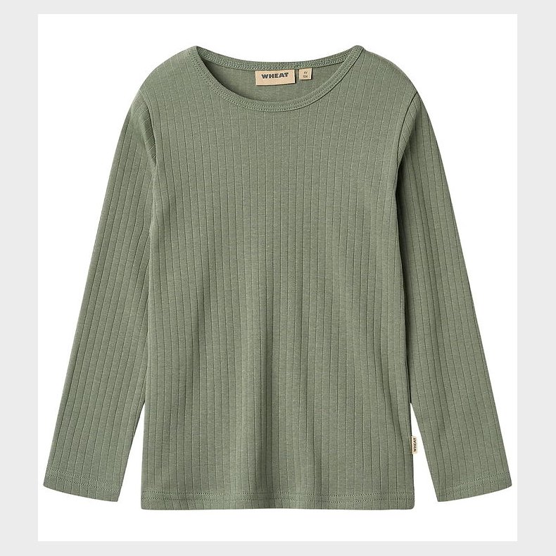 Wheat Bluse - Rib - Stig - Dusty Green