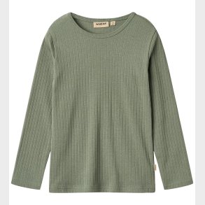 Wheat Bluse - Rib - Stig - Dusty Green