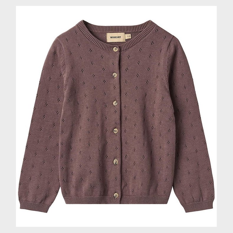 Wheat Cardigan - Strik - Maia - Plum
