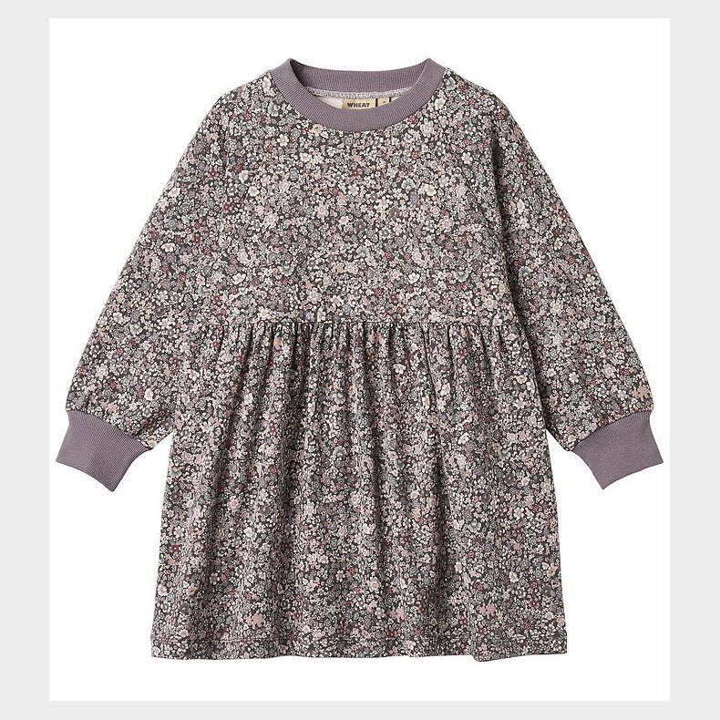 Wheat Kjole - Dorthea - Purple Stone Flowers