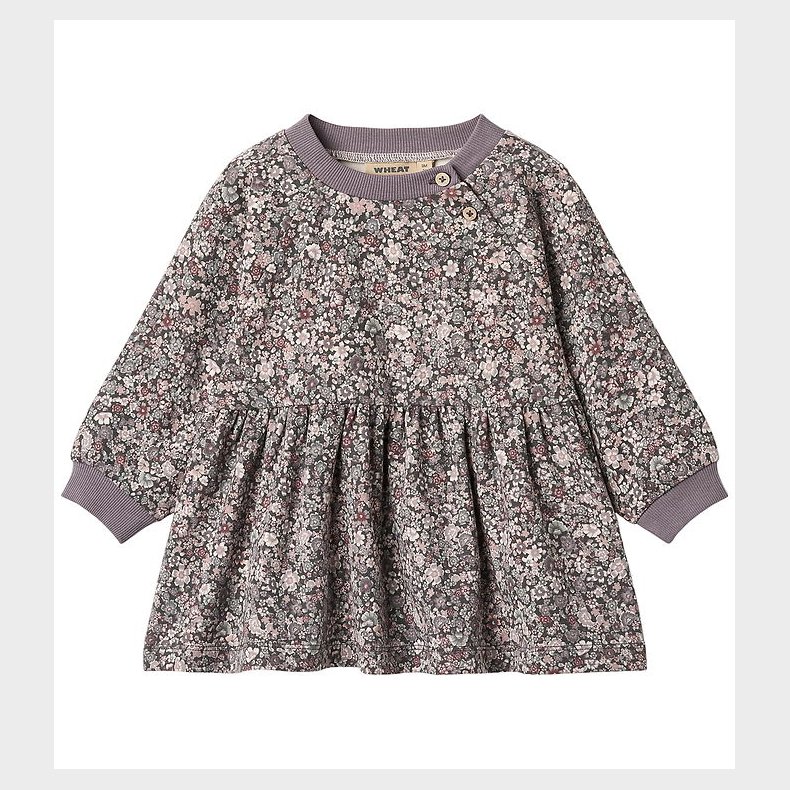 Wheat Kjole - Dorthea - Purple Stone Flowers