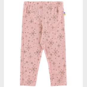 Joha Leggings - Uld - Rosa m. Stjerner