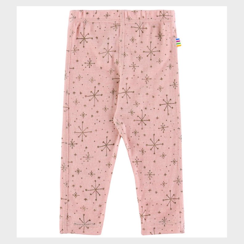 Joha Leggings - Uld - Rosa m. Stjerner