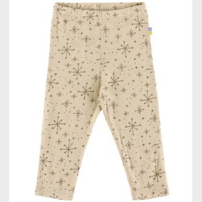 Joha Leggings - Uld - Beige m. Stjerner