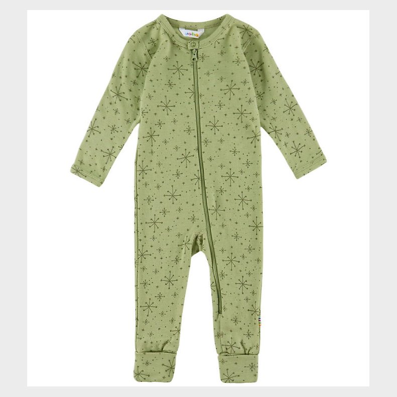 Joha Heldragt m. Fdder - Uld - Lys Olive m. Stjerner