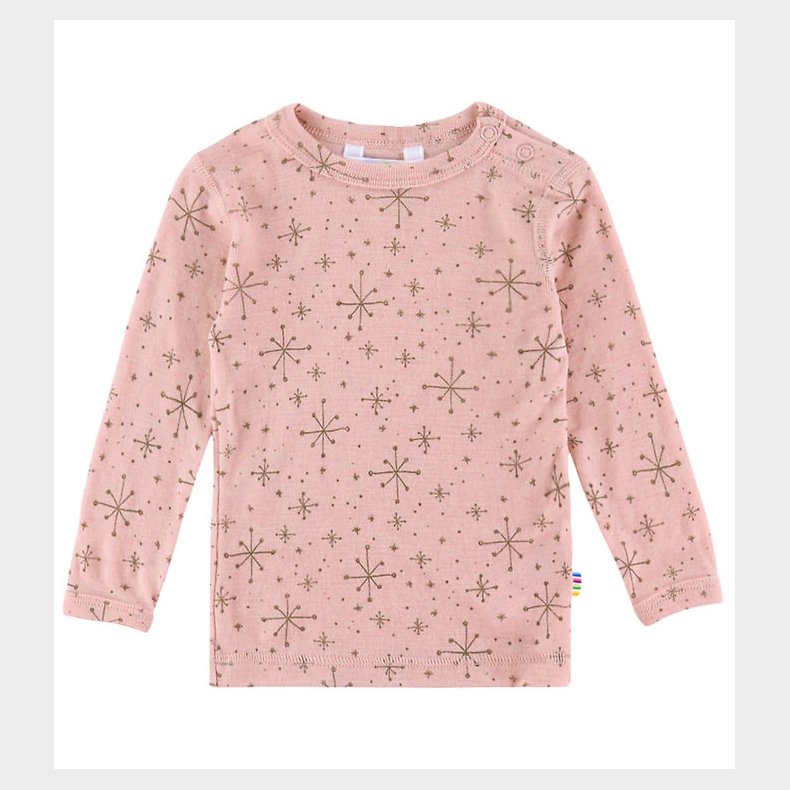 Joha Bluse - Uld - Rosa m. Stjerner
