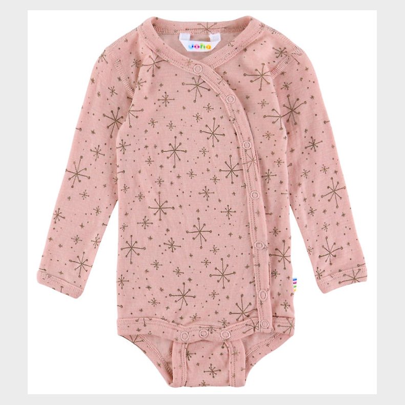 Joha Sl�-om Body l/� - Uld - Rosa m. Stjerner
