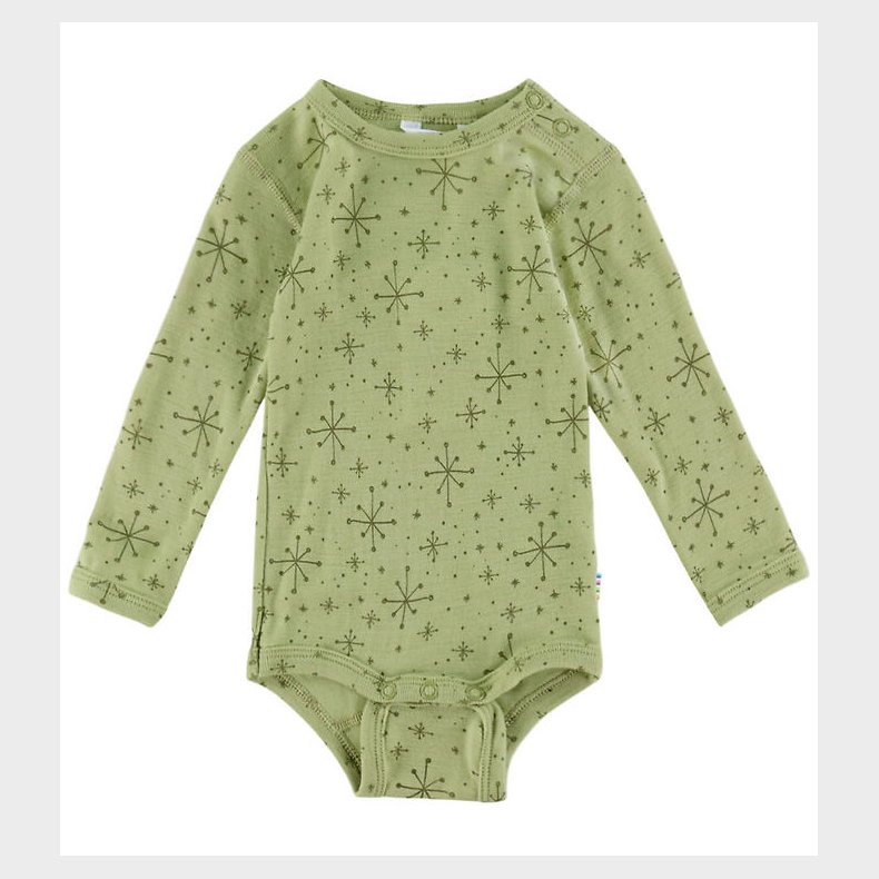 Joha Body l/ - Uld - Lys Olive m. Stjerner