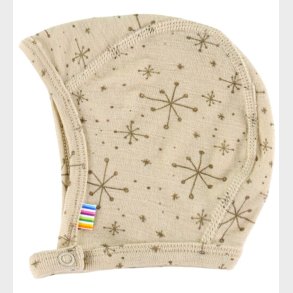 Joha Babyhjelm - 1-lags - Uld - Beige m. Stjerner
