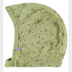 Joha Babyhjelm - 1-lags - Uld - Lys Olive m. Stjerner