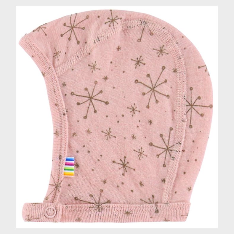 Joha Babyhjelm - 1-lags - Uld - Rosa m. Stjerner