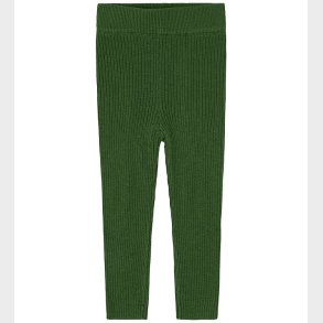 FUB Leggings - Rib - Strik - Uld - Forest