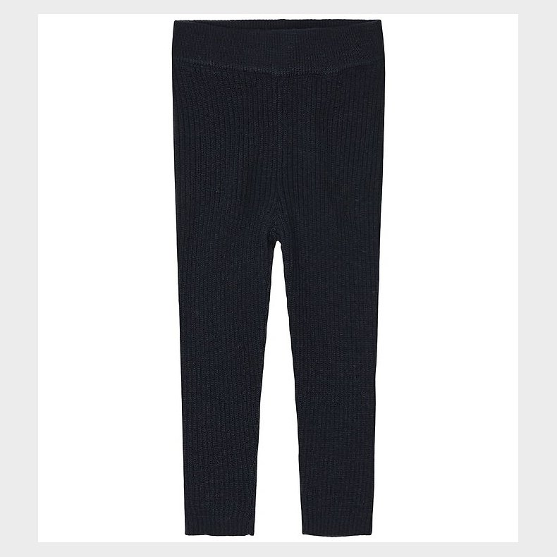 FUB Leggings - Rib - Strik - Uld - Dark Navy